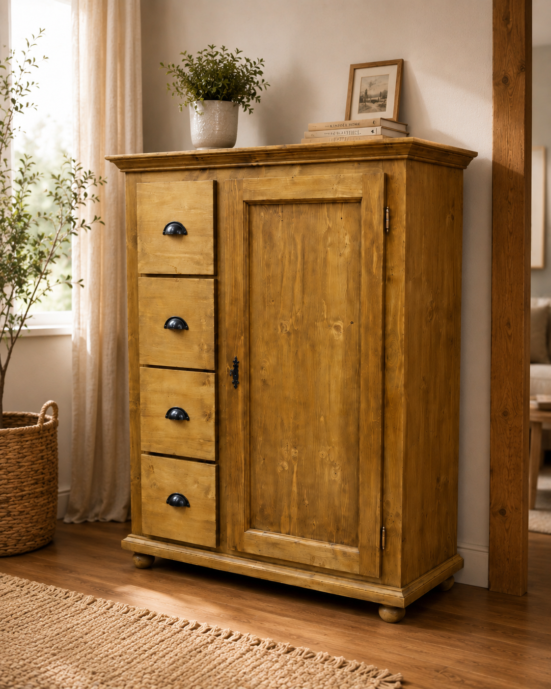 Vintage Brotschrank - Schubschrank